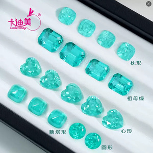 Cadermay Paraiba Color Yag Loose Gemstone Irregular Shape For Jewelry Making - Product Image 1