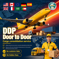 Agent d'expédition express aérien et maritime DDP, transitaire de Chine vers l'Europe, l'Amérique du Nord et le Moyen-Orient