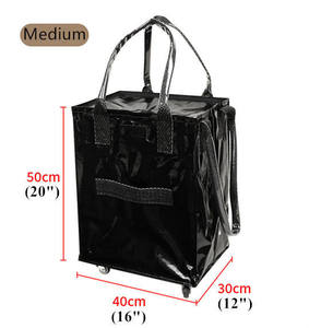 Tùy chỉnh tái sử dụng cán Tote & cán Túi mua sắm với bánh xe không thấm nước Xe đẩy Túi kulken - Product Image 4