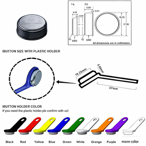 กุญแจ iButton รุ่น TM1990A-F5 ใช้ร่วมกับการ์ด DS1990 TM สำหรับระบบควบคุมการเข้าออกและระบบรักษาความปลอดภัย - Product Image 6