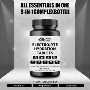 OEM/ODM tabletas de electrolitos con <span class=keywords><strong>magnesio</strong></span>, sodio, <span class=keywords><strong>potasio</strong></span>, cloruro, vitaminas D3 <span class=keywords><strong>y</strong></span> <span class=keywords><strong>B6</strong></span>, cápsulas de tabletas orales en polvo de algas marinas - Product Image 5