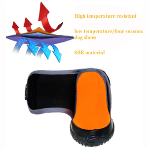 Durable Wear Resistance Adjustable Reflective Pet Breathable <b>Dog</b> <b>Shoes</b> Rubber Anti-Slip Puppy Hiking Boots - Product Image 4