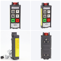 Transmisor de Control Remoto Inalámbrico RF para Grúa Industrial Universal, 4 Botones, Doble Velocidad