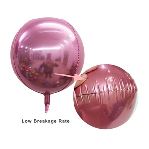 Mới Nhỏ 10 12 <span class=keywords><strong>Inch</strong></span> 4D Sphere Foil Bóng Tinh Khiết Màu Nhôm 4D Foil Bóng Đảng Wedding Giáng Sinh Trang Trí - Product Image 3