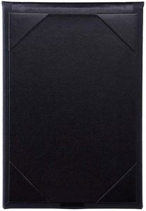 Tente de table en cuir Porte-menu en cuir Panneau d'affichage Couvertures de menu noires pour cafés, bars ou restaurants pour menus de 5*7 pouces - Product Image 6
