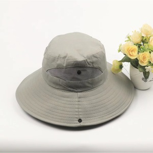 Bucket <b>Hat</b> Breathable Sun Protection Outdoor Fishing <b>Hat</b> Adult <b>Summer</b> Khaki - Product Image 4