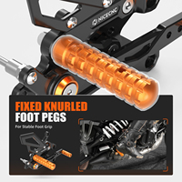NICECNC Kit de repose-pieds arrière réglables pour moto KTM 390 Duke 2024 2025 2026, repose-pieds de course