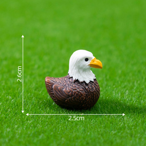 Miniaturas de Animales de Resina: Águila, Cocodrilo, Pato, Figuras Decorativas para Jardín, Acuario, Macetas y Manualidades - Product Image 5