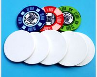 Jeton en céramique blanc vierge pour sublimation