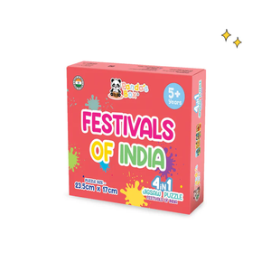 Jigsaw Puzzle 4 in 1 Festivals India Educational Plush Puzzle <b>Games</b> for Kids Cultural Learning Activity Toy Soft Colorful Toys - Product Image 1