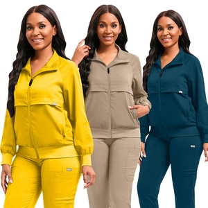 Uniformes hospitaliers pour hommes et femmes, vestes à fermeture éclair, vestes uniformes d'hôpital pour salon de beauté, spa, uniforme d'infirmière médicale - Product Image 2