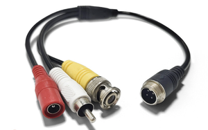 Cáp bộ chuyển đổi âm thanh máy bay gắn trên xe, đầu nối máy bay với cáp BNC + RCA + DC, máy bay đến cáp AV - Product Image 4