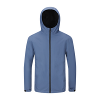 Veste coupe-vent à capuche pour homme, veste softshell légère, veste d'extérieur à fermeture éclair intégrale, imperméable pour la randonnée, la course à pied, la pêche