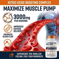 Capsules de L-Citrulline Malate pour une endurance accrue, une meilleure circulation sanguine, une énergie accrue et un soutien réduit contre la fatigue