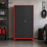 Grand armoire de rangement en acier pour carport avec serrure numérique, organisateur de garage pour stationnement résidentiel et appartements, fournisseur