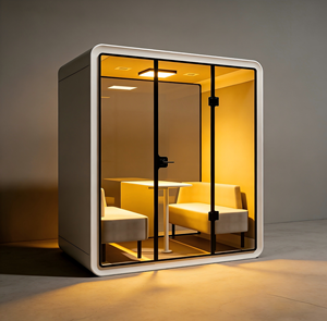 Cabine Ufficio Portatili in Alluminio, Silenziose e Moderne, per Studio, Chiamate Private, Riposo e Hotel - Product Image 2