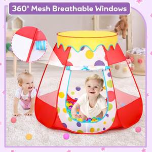Fabricant indonésien de jouets, maison de jeu pliable pour enfants, aire de jeux intérieure pour tout-petits, tente portable avec piscine à balles - Product Image 4