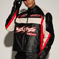 Veste de moto en cuir rétro classique sur mesure, logo OEM, patch, veste de course en cuir véritable pour hommes