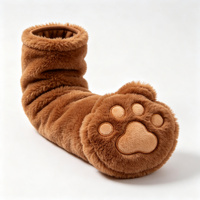 Manchon de bras en peluche amusant et mignon en forme de patte d'animal, jouet portable pour cosplay, fête, cadeau personnalisé