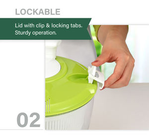 สปินเนอร์สลัดผักเครื่องเป่าแห้งวัสดุ PP San สำหรับห้องครัวได้รับการรับรองจาก LFGB - Product Image 6