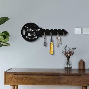 Wholesale Wooden Hook Rack with Hooks Wholesale Home Decor Bathroom Clothes Hook <b>Wall</b> Mounted Entryway Decoration - Product Image 4