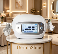 Dermashine PRO, Máquina de Mesoterapia Manual de 9 Pines con Succión al Vacío, Material ABS para Rostro, Nariz y Labios, Resistente al Agua, Enchufe US/UK/IT