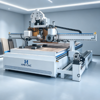 Centre CNC ATC pour le bois, routeur CNC 3 axes 2030 avec changeur d'outils linéaire pour le nesting de meubles et d'armoires