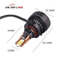 Ampoule de phare LED 9005 9006 en gros, 70W 6500K, super lumineuse, haute puissance, pour remplacement d'éclairage automobile