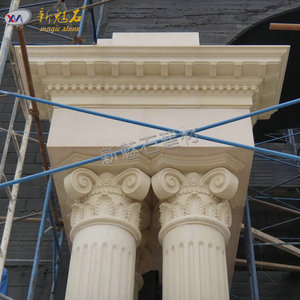 Nouvelles colonnes romaines Magic Stone Grc pour la décoration extérieure de villa, utilisation extérieure, piliers en ciment renforcé de fibre de verre - Product Image 1