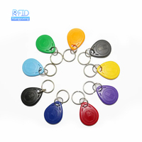 Kunden spezifischer 13,56 MHz 125kHz RFID-Schlüsselbund-Zugangskontroll-Schlüssel anhänger TK4100 T5577 RFID-Chip