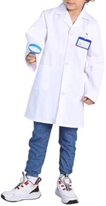 Niños Unisex Pretend Coat Role Play Costume Dress-Up para Navidad Halloween adecuado para niños y niñas de 3 a 12 años de edad Halloween - Product Image 4