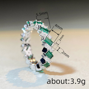 Anello dal design geometrico Anello da dito in stile elegante per donna - Product Image 5