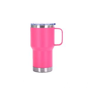 Large-Capacity 304 Stainless Steel Vacuum Insulated Mug with Handle 20oz Portable Car <b>Cup</b> for Beer - Product Image 4