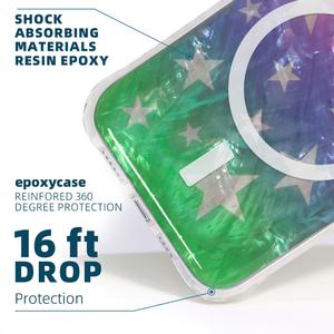 Funda Protectora Magnética de Lujo para Teléfonos Móviles, Anti-Amarillamiento, Resistente a Golpes, de TPU y PC, Delgada, para iPhone 15 14 13 Pro Plus - Product Image 2