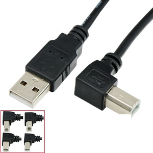 USB 2.0 cáp mở rộng loại am để bm lá + bện máy tính truyền dữ liệu tốc độ cao in góc phải - Product Image 1