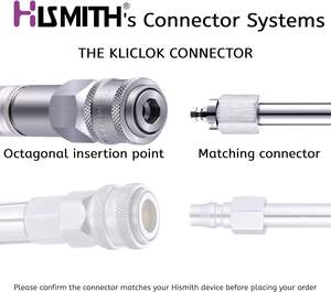 Hismith, masajeador de próstata de punto G de acero curvo de 7,68 pulgadas con sistema KlicLok, accesorio para máquina sexual, consolador de placer <span class=keywords><strong>Anal</strong></span> - Product Image 2