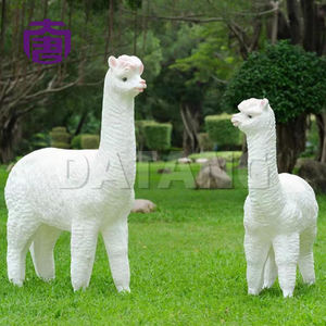 Escultura de iluminación solar exterior de fibra de vidrio con diseño de alpaca, IP65, para decoración de jardín, Navidad y Halloween. - Product Image 6