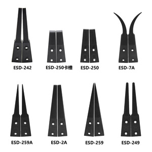 Pinzas antiestáticas ESD-242, punta de 3 mm, longitud de 25 mm, forma puntiaguda de grado industrial - Product Image 5