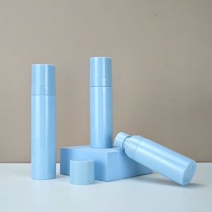 In Stock Cosmetic Packaging Custom Logo <b>Perfumes</b> Mist Spray <b>Container</b> Bottle 80 100 120ml Blue Plastic Lotion Pump Spray Bottle - Product Image 3