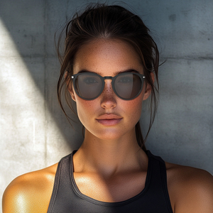 نظارات شمسية Lenlook موديل 2025 العصرية للنساء، عالية الجودة TR90 دائرية UV400 مستقطبة بشعار مخصص - Product Image 1