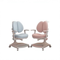 Chaise d'étude ergonomique pour enfants avec support dorsal, chaise d'apprentissage pour enfants réglable en hauteur