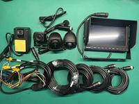 Système de caméra de recul filaire FVC-07Q HD 1080P 7 ", moniteur à écran partagé Quad 7 pouces avec enregistrement, caméras de vue étanches IP69