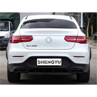 Vente chaude auto corps système pour Benz GLC X253 16-19 à GLC63S AMG COUPÉ pare-chocs avant grille de montage arrière diffuseur tuyaux d'échappement
