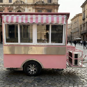 Remorque de concession mobile pour café, crème glacée, snacks, chips, boissons, entièrement équipée, style vintage, service rapide - Product Image 2