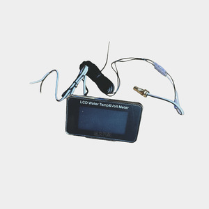 จอแสดงผล LCD วัดอุณหภูมิน้ำและแรงดันไฟฟ้า 12V 24V แบบสองจอ สำหรับรถยนต์ รุ่น By8126A - Product Image 5