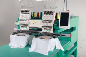 <span class=keywords><strong>Feiya</strong></span> CTF1202W <span class=keywords><strong>2</strong></span> cabezas 12 agujas máquina de bordado Industrial gorra bordado de ropa con ropa y gorras con aros - Product Image 5