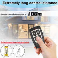 Télécommande universelle 315MHz RF Démarreur Télécommande de garage à quatre boutons avec télécommande clone en métal pour une utilisation facile