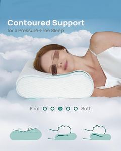 Queen Size Adjustable Contour Orthopedic Wave <b>Pillow</b> Ergonomic Back Stomach Sleeping <b>Pillow</b> for Side Bed <b>Pillows</b> - Product Image 2