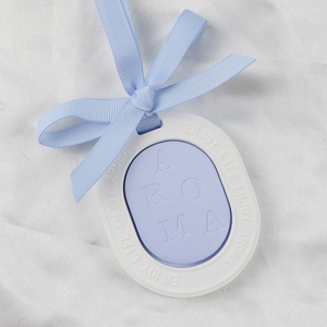 FinRu, venta al por mayor, armario colgante ovalado para coche, ambientador aromático, difusor de aceite esencial de porcelana con flor de cerámica perfumada - Product Image 3