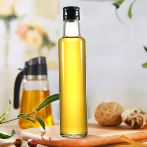 Preiswerter Mini klarer 8 Unzen Glasgefäße Dorica-Olivenölflasche 250 ml Glasflasche für Bio-Sesamolivenöl